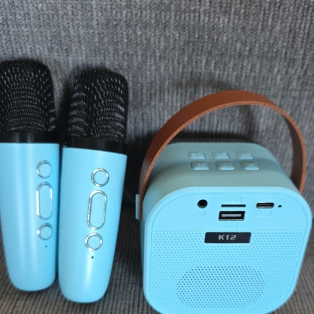 Colorful Karaoke Sound System Model K12 with Microphones - Picture 5 of 10